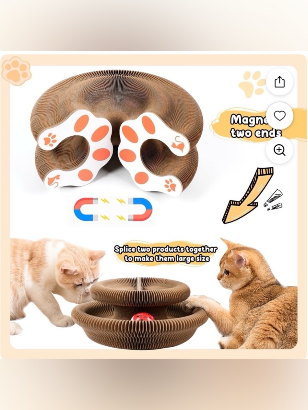 Magic Organ Cat Scratching Toy- 1 Large and 1 Small - Picture 8 of 13